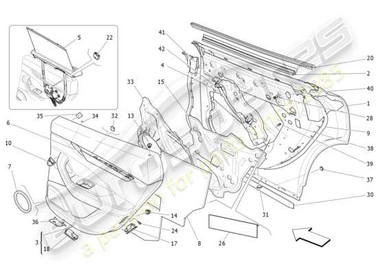 a part diagram from the Maserati Levante parts catalogue