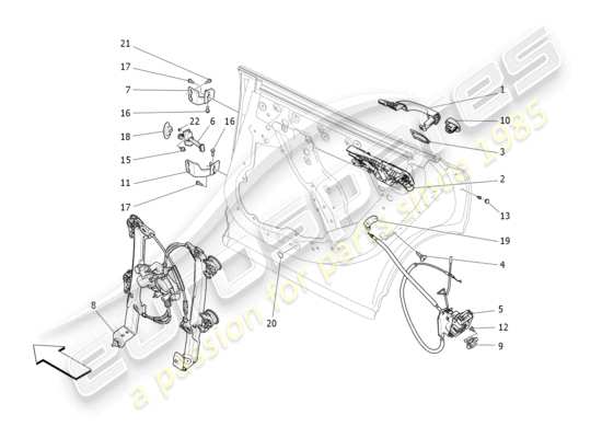 a part diagram from the Maserati Levante parts catalogue