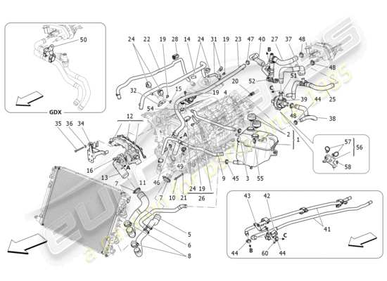 a part diagram from the Maserati Levante parts catalogue