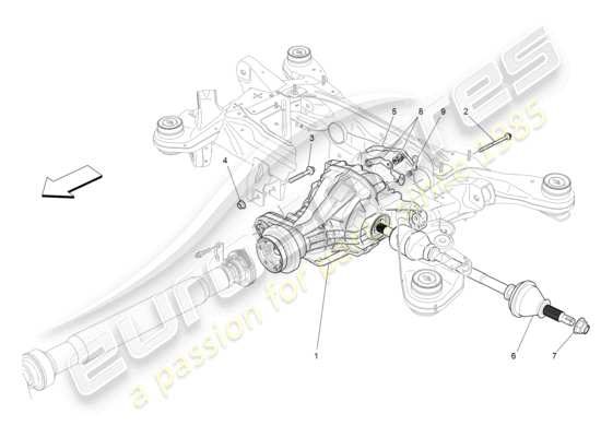 a part diagram from the Maserati Levante parts catalogue