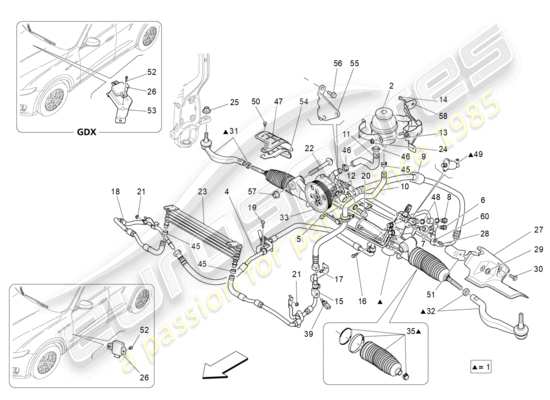 a part diagram from the Maserati Levante parts catalogue