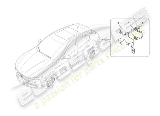 a part diagram from the Maserati Levante parts catalogue