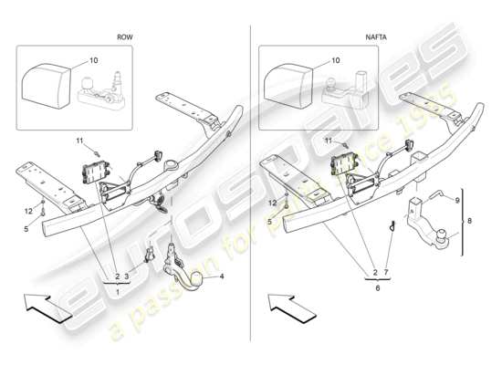 a part diagram from the Maserati Levante parts catalogue