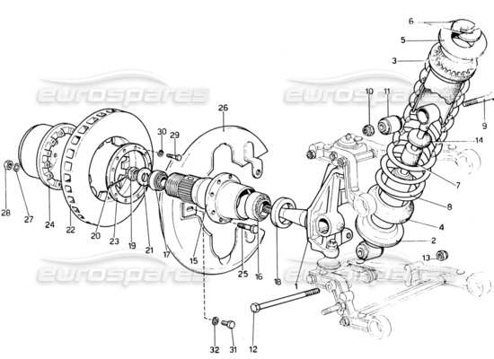 a part diagram from the Ferrari 330 and 365 parts catalogue