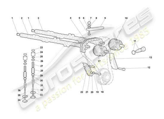 a part diagram from the Lamborghini Murcielago parts catalogue