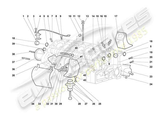 a part diagram from the Lamborghini Murcielago Coupe (2003) parts catalogue