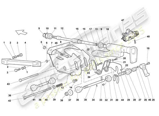 a part diagram from the Lamborghini Murcielago Coupe (2003) parts catalogue