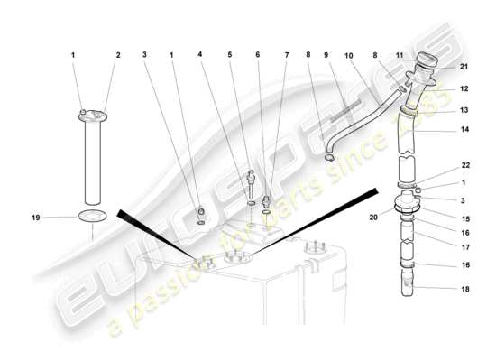 a part diagram from the Lamborghini Murcielago Coupe (2003) parts catalogue