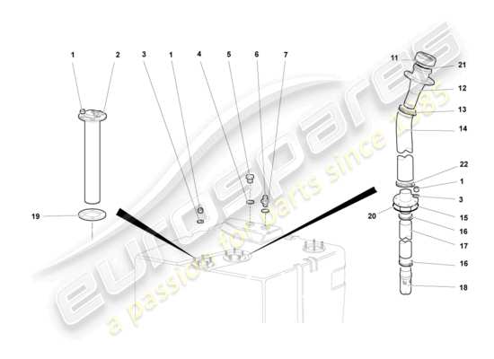 a part diagram from the Lamborghini Murcielago parts catalogue