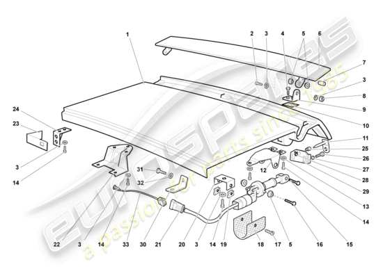 a part diagram from the Lamborghini Murcielago Coupe (2003) parts catalogue