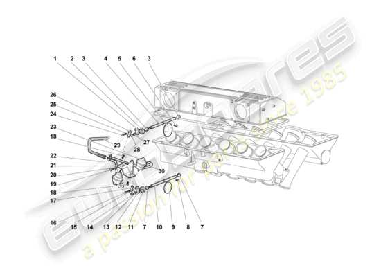 a part diagram from the Lamborghini Murcielago Coupe (2004) parts catalogue