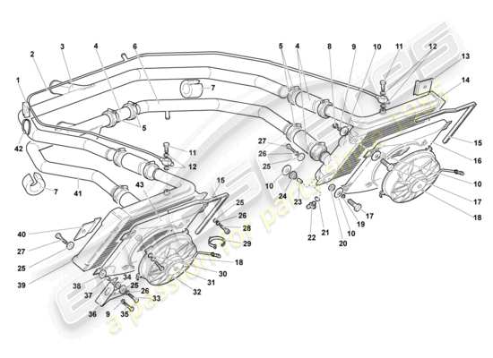 a part diagram from the Lamborghini Murcielago Coupe (2004) parts catalogue