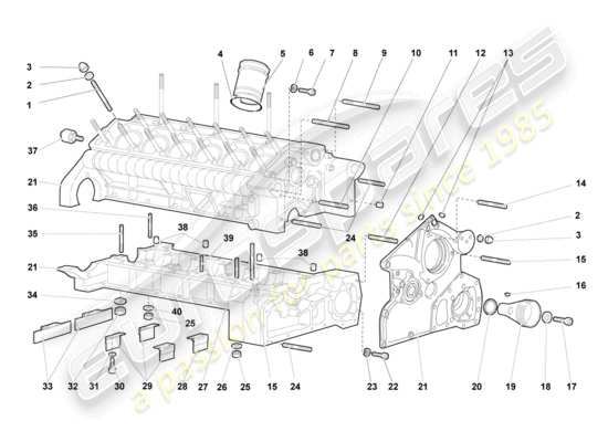 a part diagram from the Lamborghini Murcielago parts catalogue