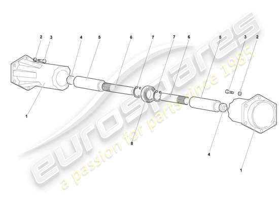 a part diagram from the Lamborghini Murcielago Coupe (2004) parts catalogue