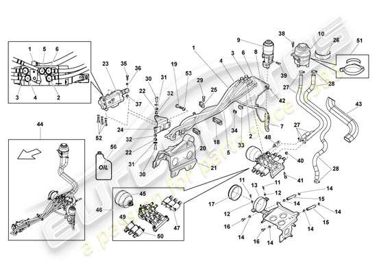 a part diagram from the Lamborghini Murcielago Coupe (2004) parts catalogue