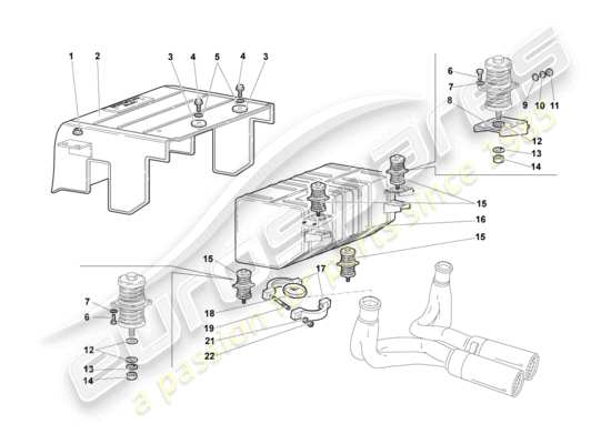 a part diagram from the Lamborghini Murcielago Coupe (2004) parts catalogue