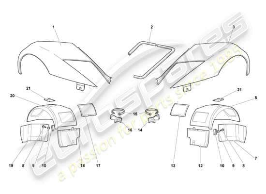 a part diagram from the Lamborghini Murcielago Coupe (2004) parts catalogue