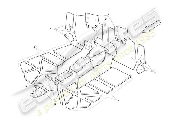 a part diagram from the Lamborghini Murcielago Coupe (2004) parts catalogue