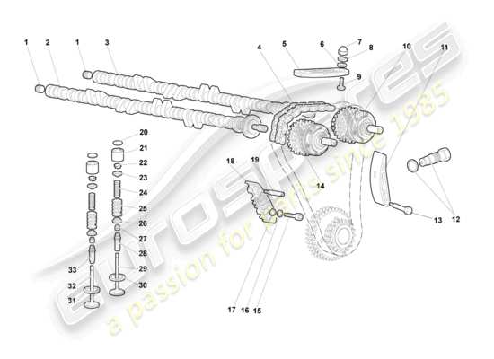 a part diagram from the Lamborghini Murcielago Coupe (2005) parts catalogue