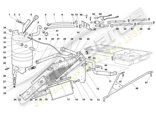 a part diagram from the Lamborghini Murcielago Coupe (2005) parts catalogue