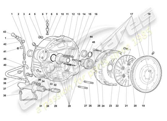 a part diagram from the Lamborghini Murcielago Coupe (2005) parts catalogue