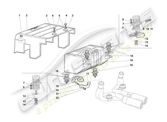 a part diagram from the Lamborghini Murcielago Coupe (2005) parts catalogue