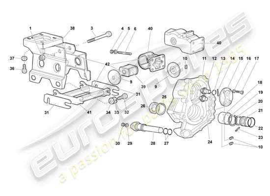 a part diagram from the Lamborghini Murcielago Coupe (2006) parts catalogue