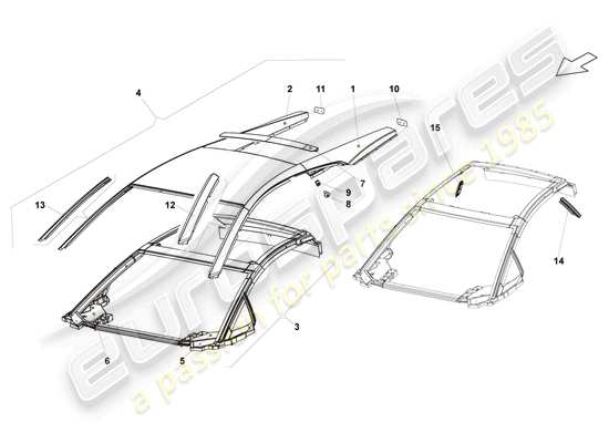 a part diagram from the Lamborghini LP550-2 Coupe (2010) parts catalogue