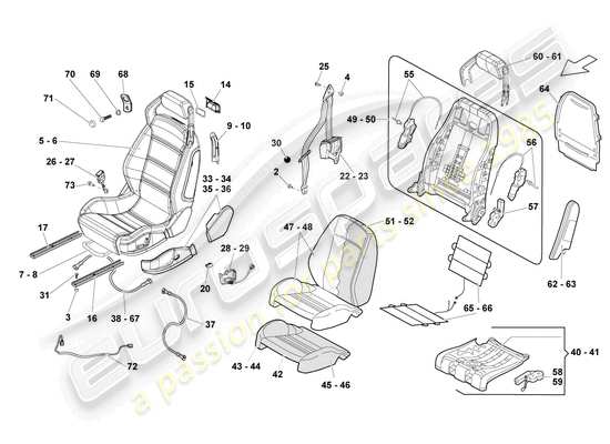 a part diagram from the Lamborghini LP550-2 Coupe (2010) parts catalogue