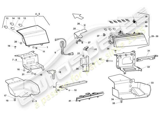 a part diagram from the Lamborghini LP550-2 Coupe (2010) parts catalogue