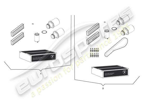 a part diagram from the Lamborghini LP550-2 Coupe (2011) parts catalogue