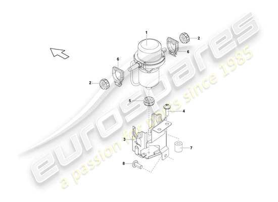 a part diagram from the Lamborghini LP550-2 Coupe (2011) parts catalogue