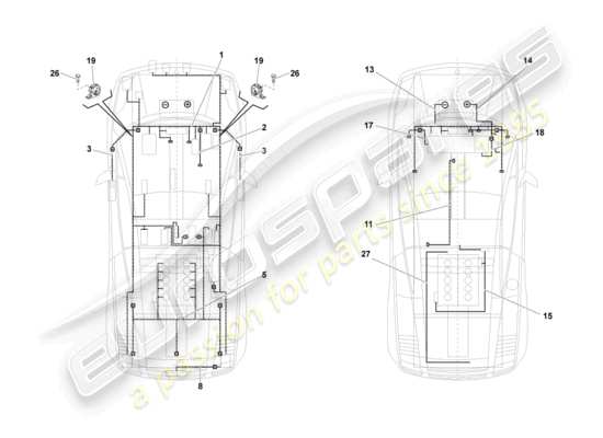 a part diagram from the Lamborghini LP550-2 Coupe (2011) parts catalogue