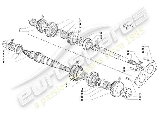 a part diagram from the Lamborghini LP550-2 Coupe (2012) parts catalogue