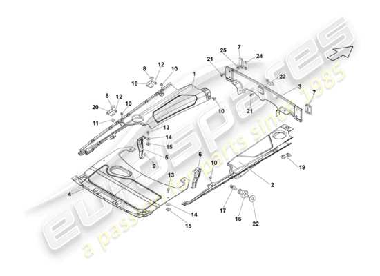 a part diagram from the Lamborghini LP550-2 Coupe (2012) parts catalogue