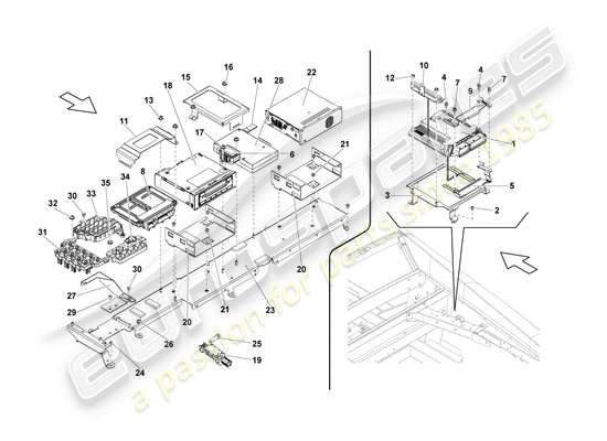 a part diagram from the Lamborghini LP550-2 Coupe (2013) parts catalogue