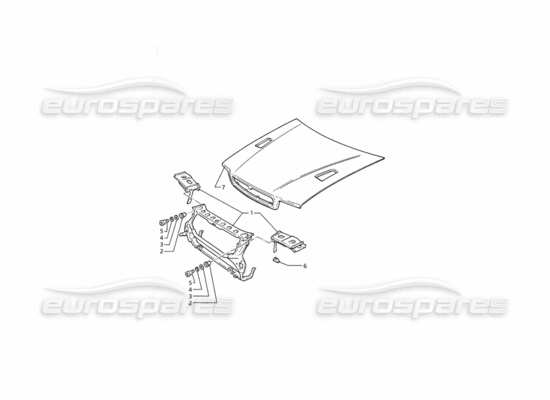 a part diagram from the Maserati Ghibli (1993-1995) parts catalogue