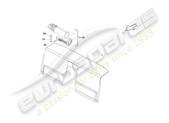 a part diagram from the Lamborghini LP550-2 Coupe (2014) parts catalogue