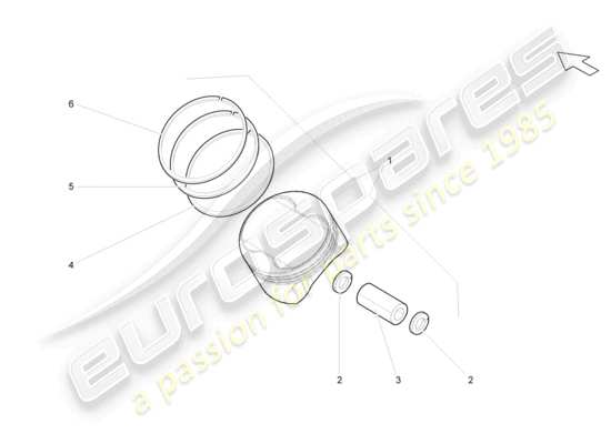 a part diagram from the Lamborghini Superleggera (2008) parts catalogue