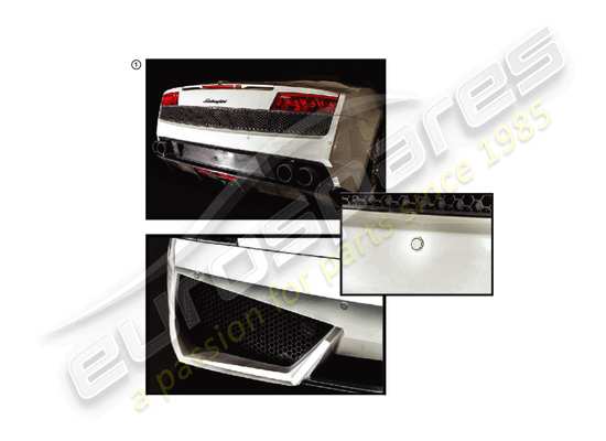 a part diagram from the Lamborghini LP550-2 Spyder (Accessories) parts catalogue