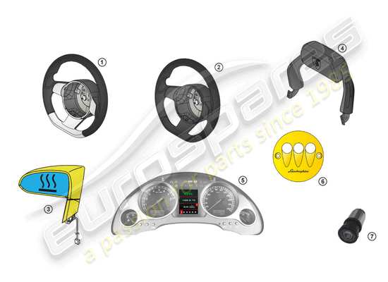 a part diagram from the Lamborghini LP560-4 Coupe (Accessories) parts catalogue