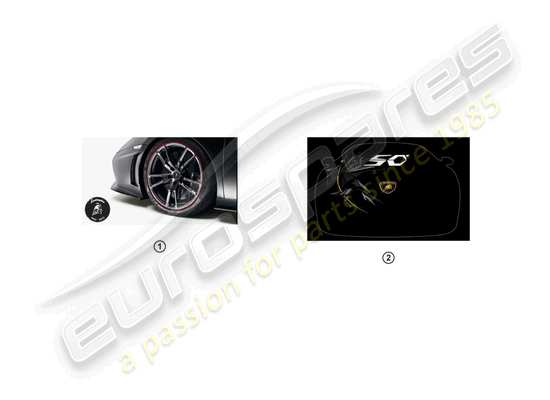a part diagram from the Lamborghini LP560-4 Coupe (Accessories) parts catalogue