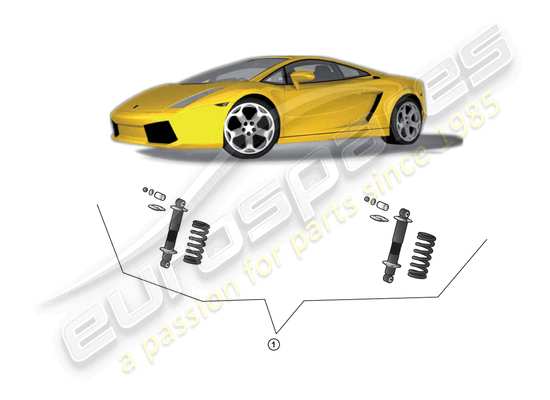 a part diagram from the Lamborghini Gallardo Coupe (Accessories) parts catalogue