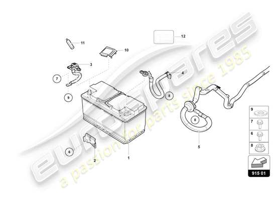 a part diagram from the Lamborghini Huracan STO parts catalogue