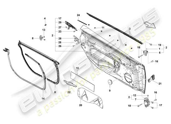 a part diagram from the Lamborghini LP550-2 Spyder (2014) parts catalogue