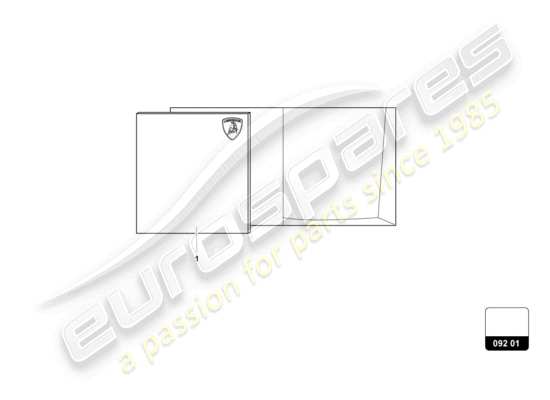 a part diagram from the Lamborghini Urus parts catalogue