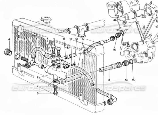 a part diagram from the Ferrari 330 and 365 parts catalogue