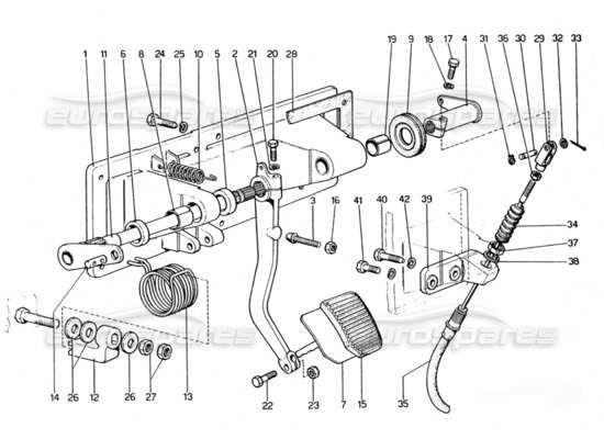 a part diagram from the Ferrari 330 and 365 parts catalogue