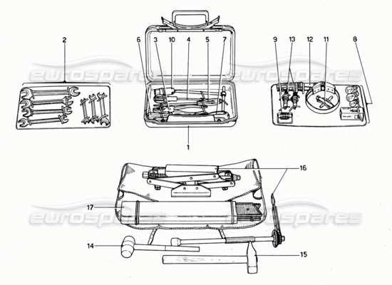 a part diagram from the Ferrari 330 and 365 parts catalogue