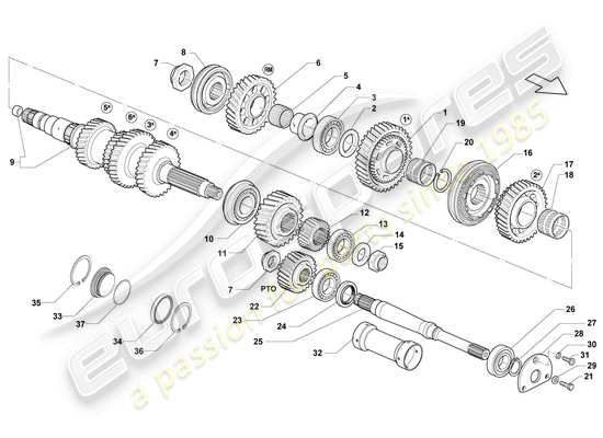 a part diagram from the Lamborghini LP560-4 Coupe (2009) parts catalogue